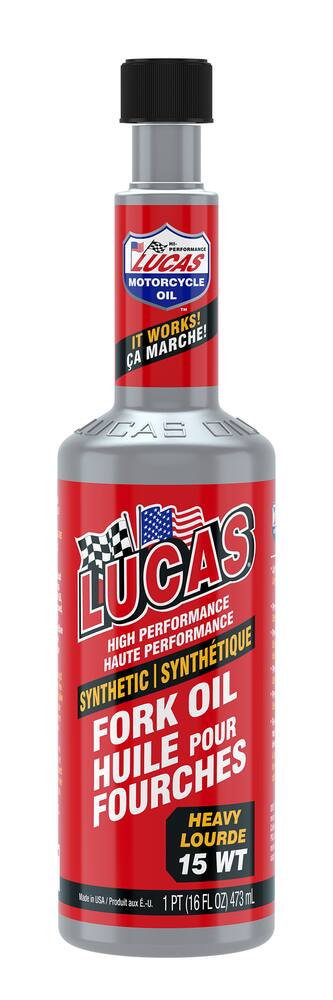 Lucas Synthetic Fork Oil, 15 Weight, 473-mL