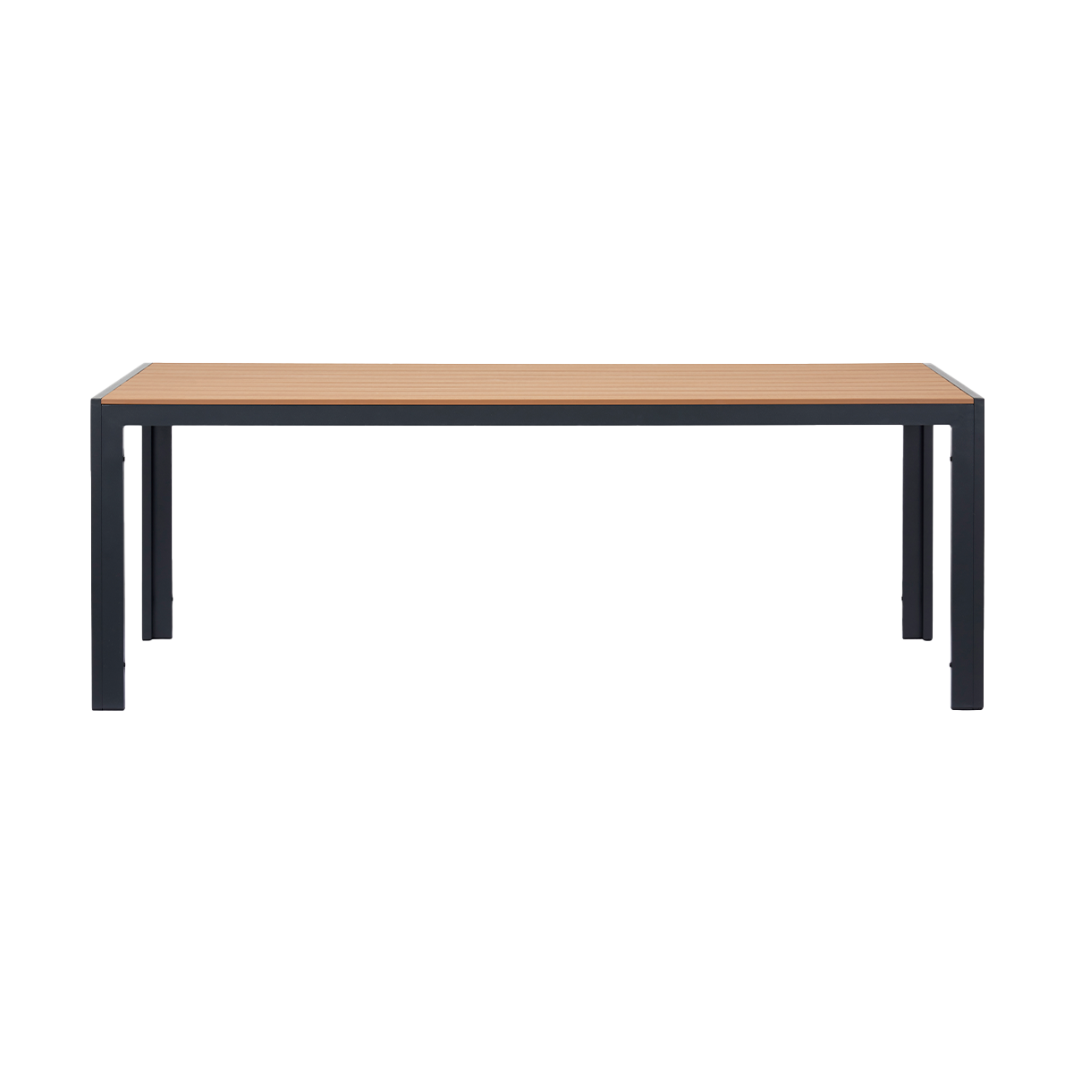 Lisomme Tibbe Aluminium Tuintafel Zwart - 205 x 90 cm