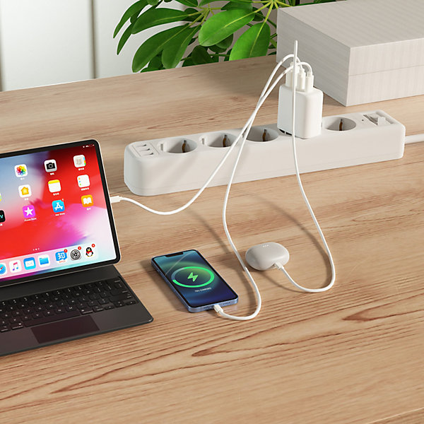 Chargeur rapide 65W double port USB-A et USB-C GAO