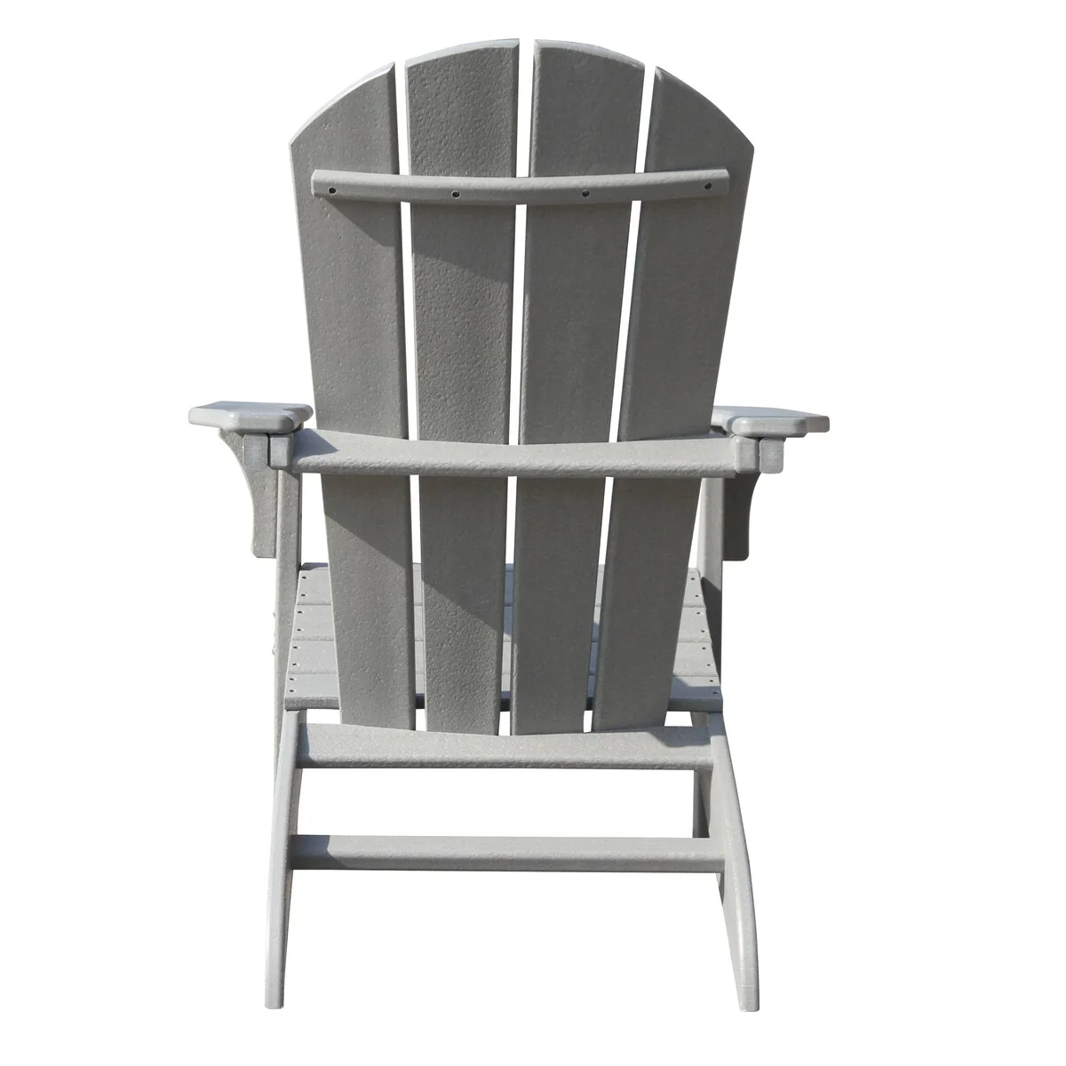 Aurora Decor Grey Classical Plastic Outdoor Patio Adirondack Chair