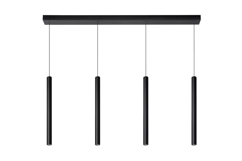 Lampa wisząca LORENZ czarna LED 1x16W Ciepła biel 100lm Lucide
