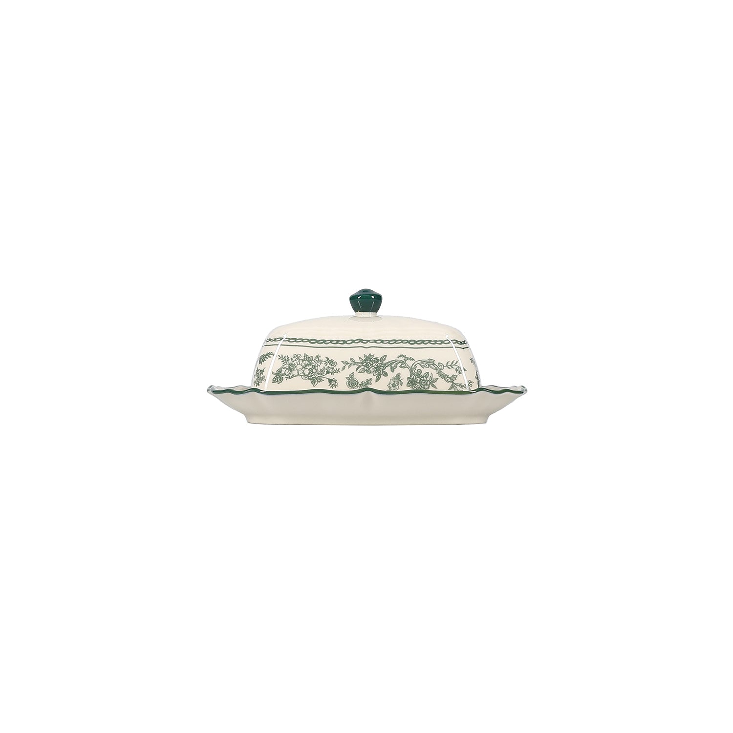 S|P Collection - Boterpot 20x14,5xH8,5cm green Cyril