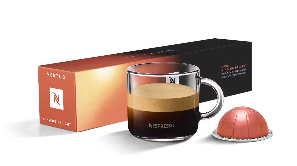Ginseng Delight Coffee Capsules - Coffee with Ginseng - Nespresso