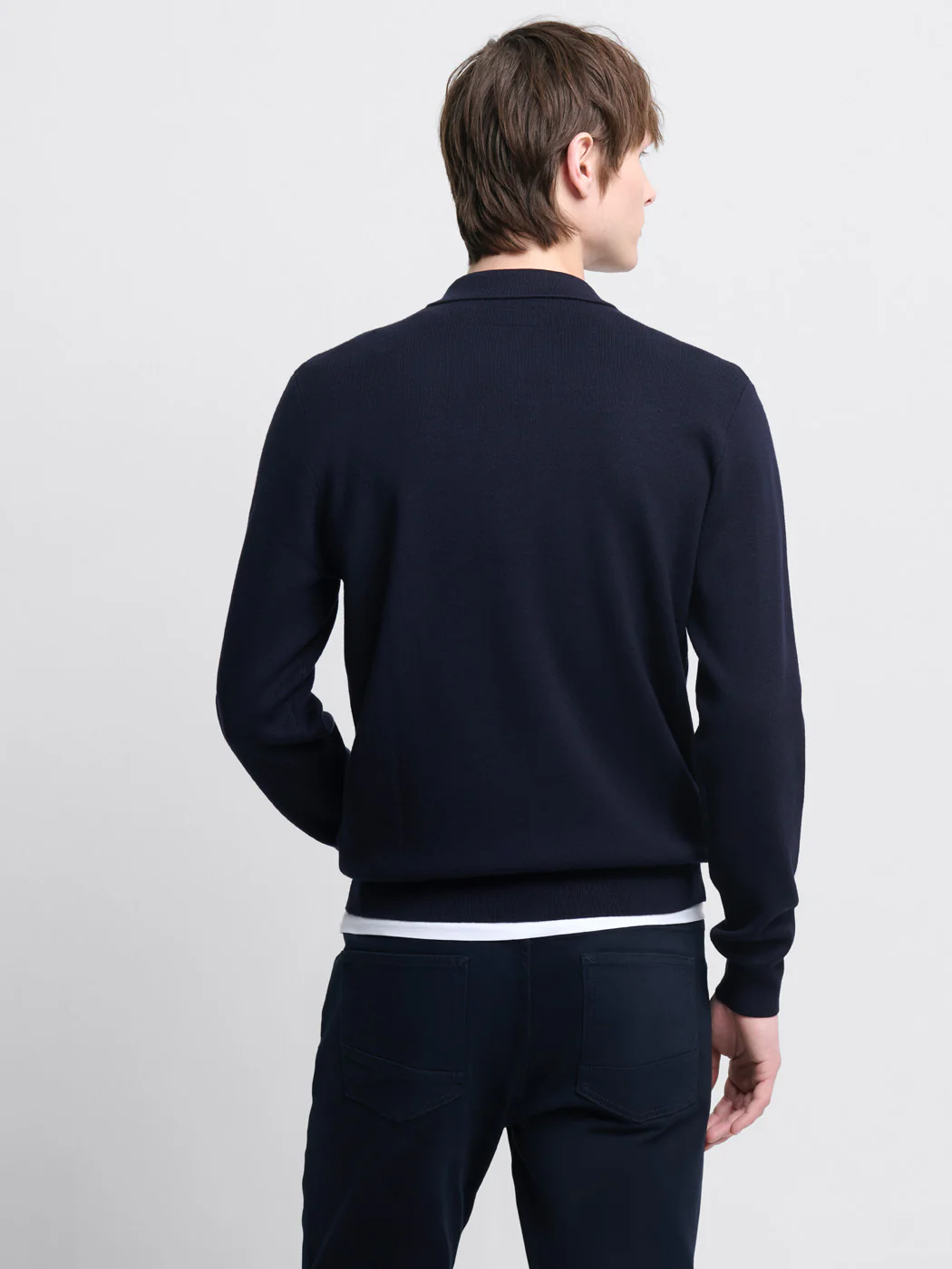 Pull col polo zippé en viscose certifiée