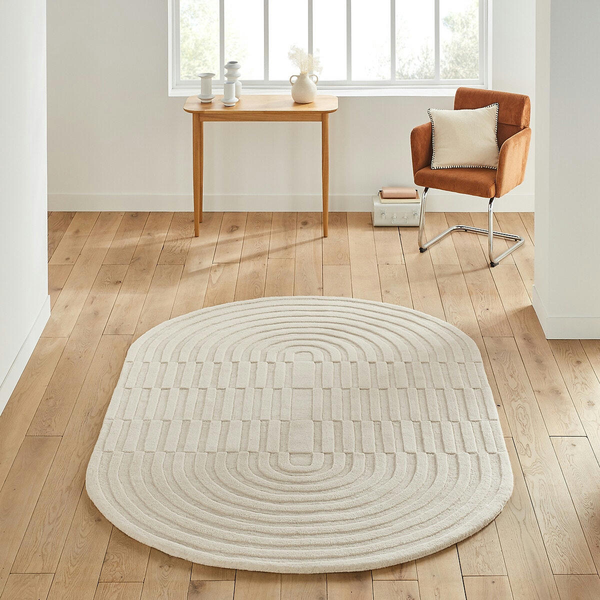 Tapis ovale en laine, Malko