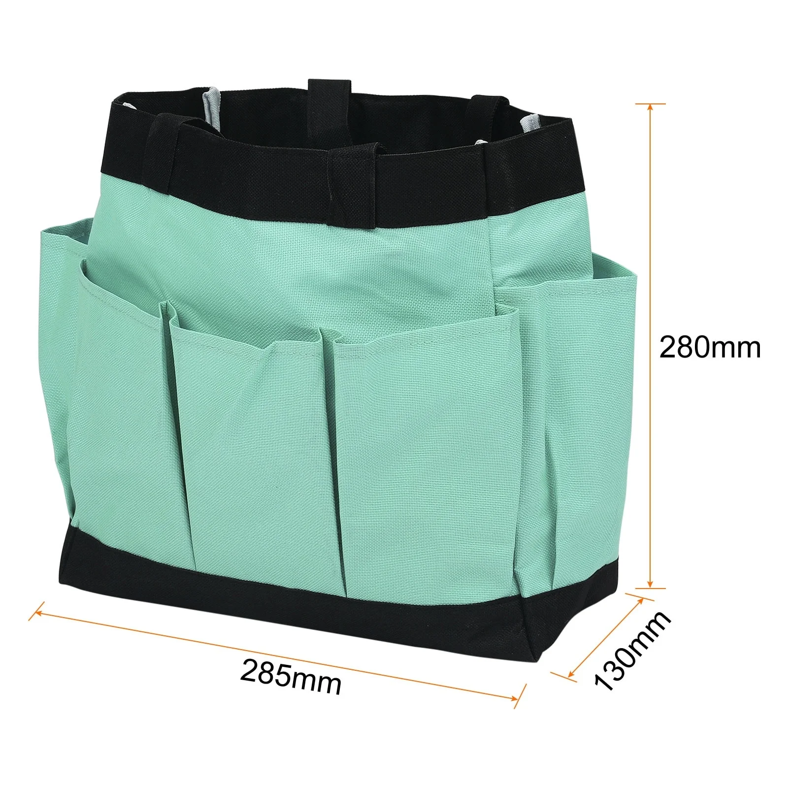 Garden Tool Bag 285mm x 130mm x 280mm Oxford with Pockets, Light Green