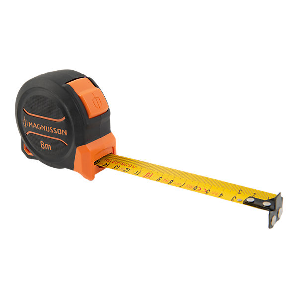 Mètre ruban mesure courte - mesure L.8m x l.25mm - Magnétique - Marquage double face - Magnusson
