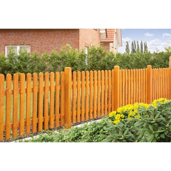 Gartenzaun »Bamberg«, HxLxT: 85 x 180 x 9 cm, fichtenholz/kiefernholz, pinienfarben