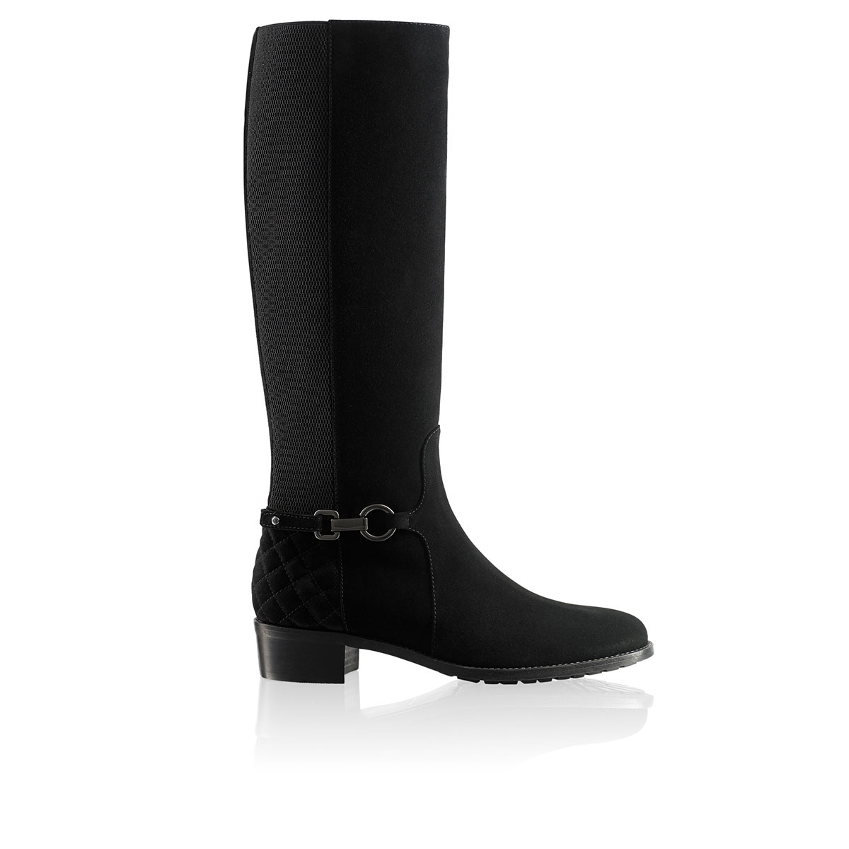 Russell & Bromley ORACLE DRY Quilt Heel Riding Boot