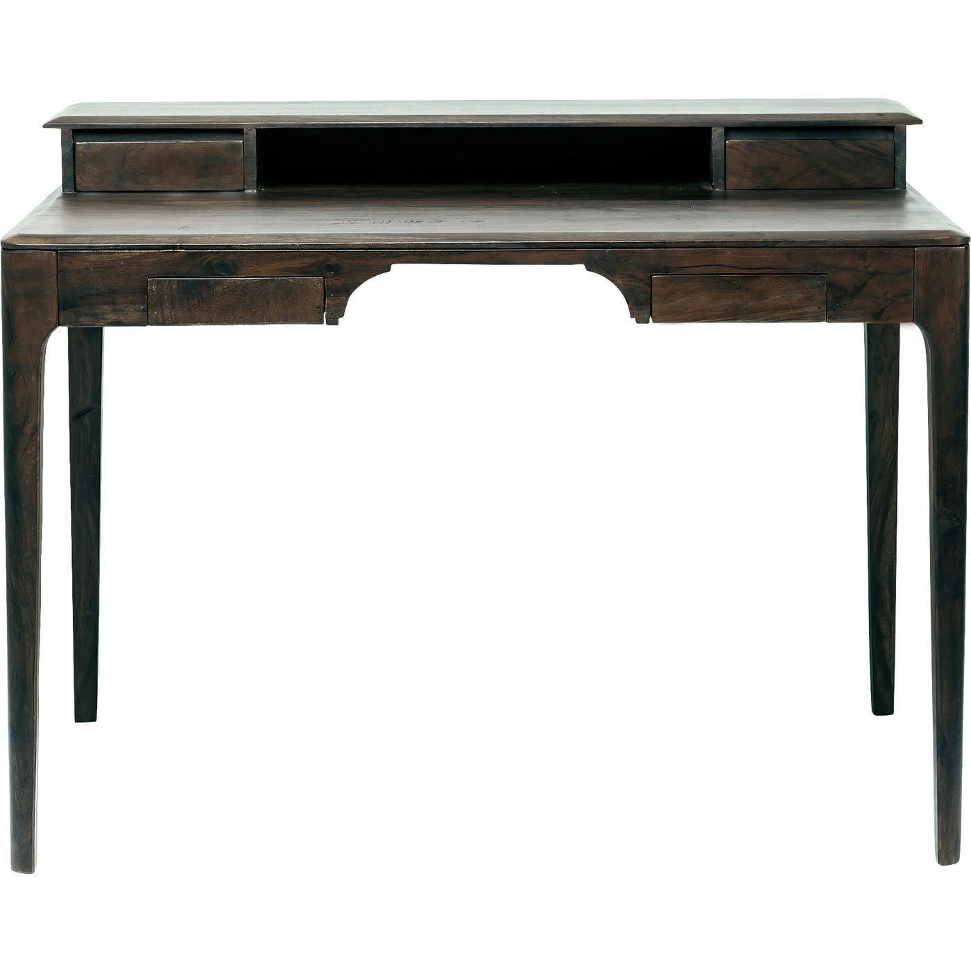 BROOKLYN WALNUT - Bureau 4 tiroirs en sheesham massif