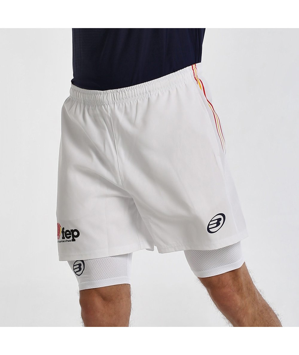 SHORT BULLPADEL FRAGOSA BLANCO