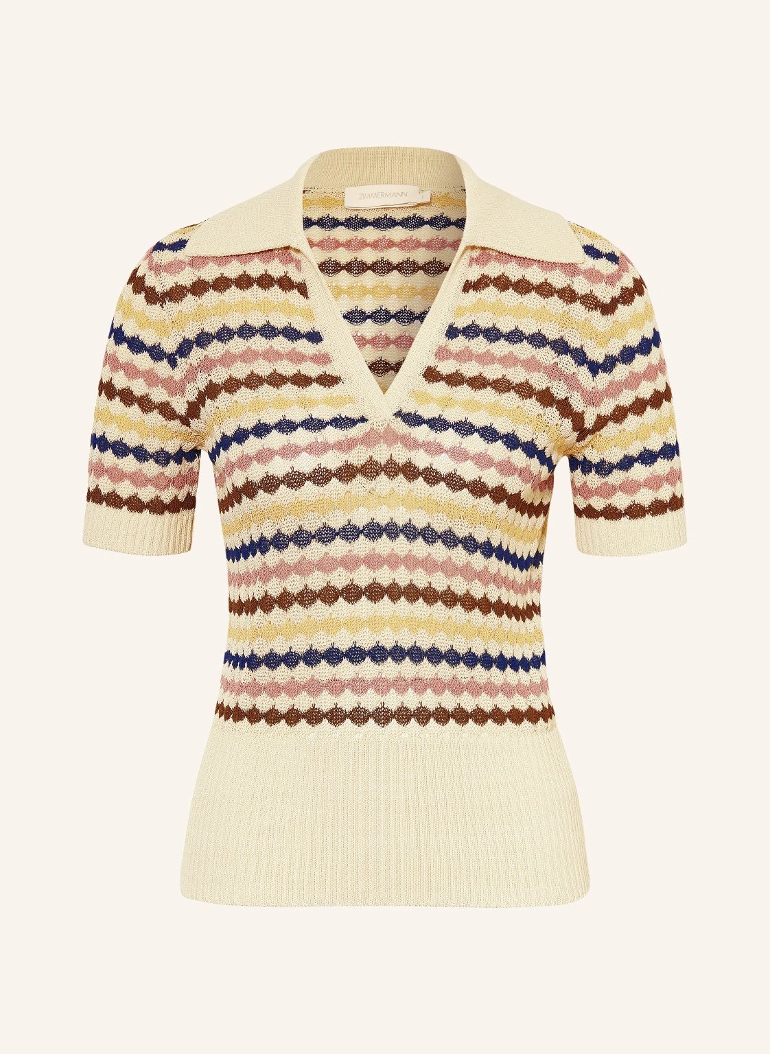 ZIMMERMANN Strick-Poloshirt