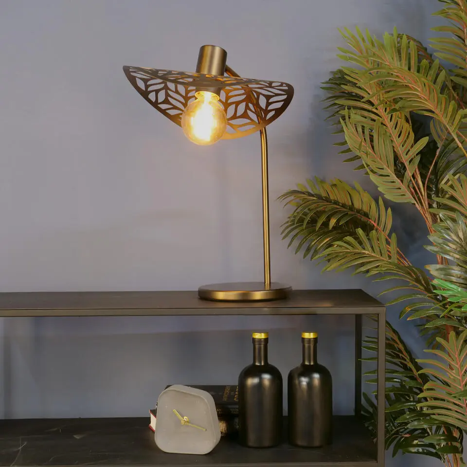 EGLO Swaby Tafellamp - E27 - 46.5 cm - Brons