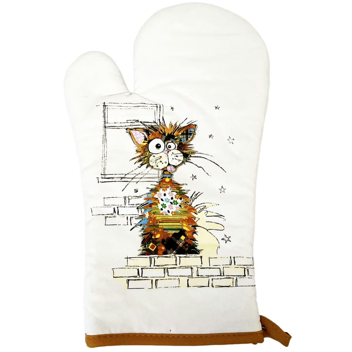 - Gant et manique en coton chat Ziggy