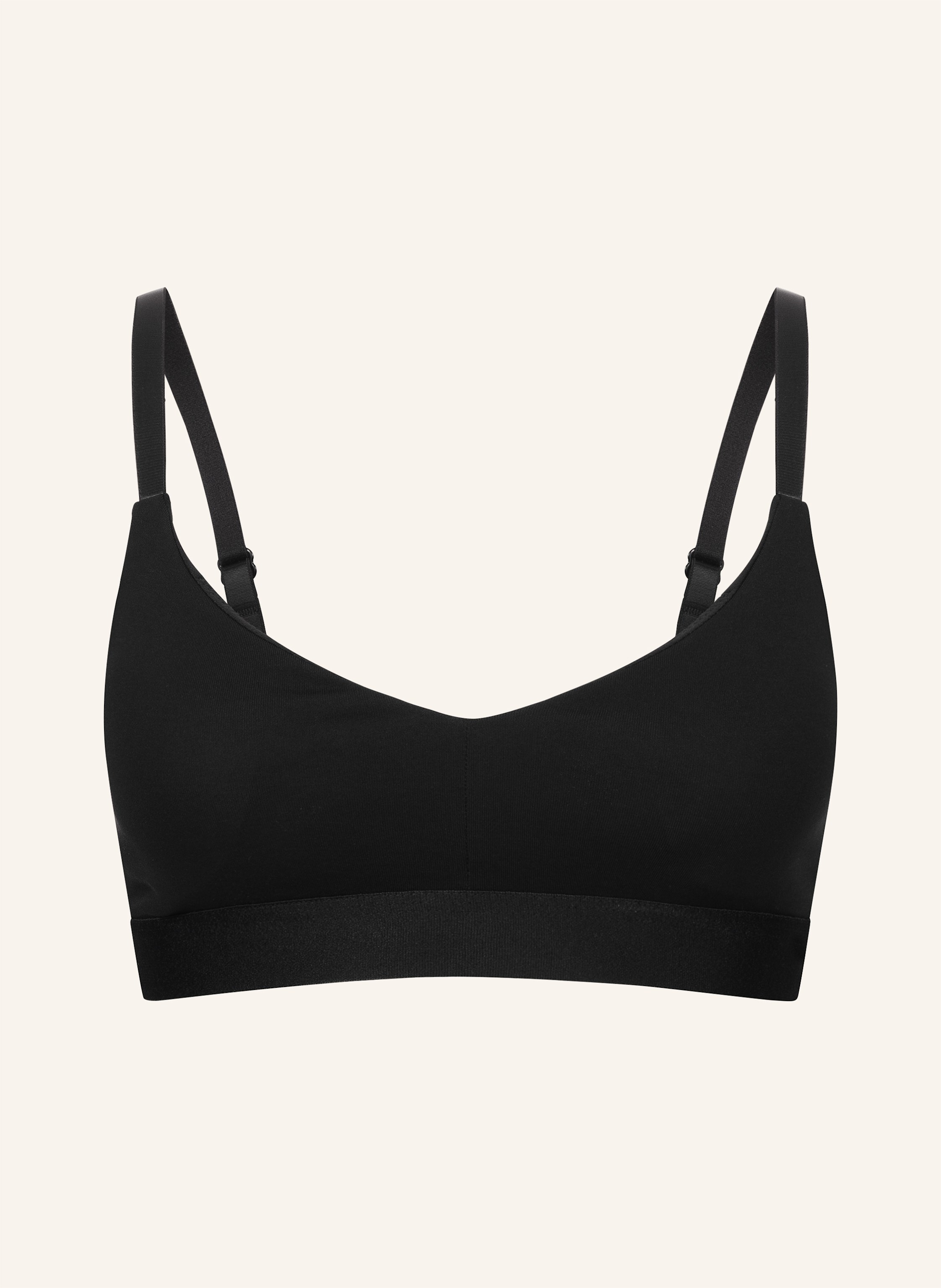 erlich textil Casual Cotton Bralette mit herausnehmbaren Pads bügellos mit Baumwolle (aus kontrolliert biologischem Anbau) - verstellbare Träger