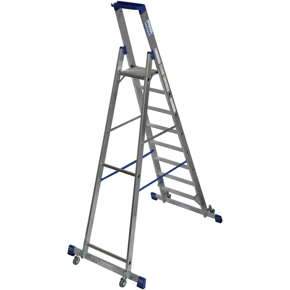 Stufen-Stehleiter »STABILO«, 8 Sprossen, Aluminium