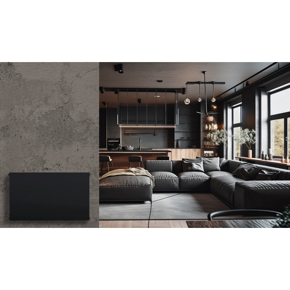 Heizkörper, »Typ DK(22)«, LxB: 140x60 cm, mattschwarz