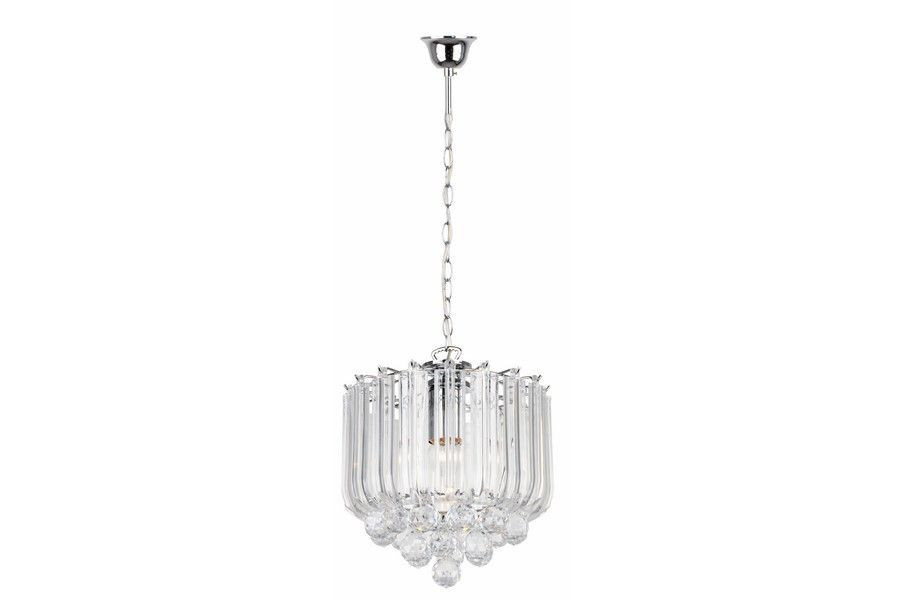 Lampa sufitowa chromowana Utah 1xE27x60W wym: 27x24x24 cm Reality
