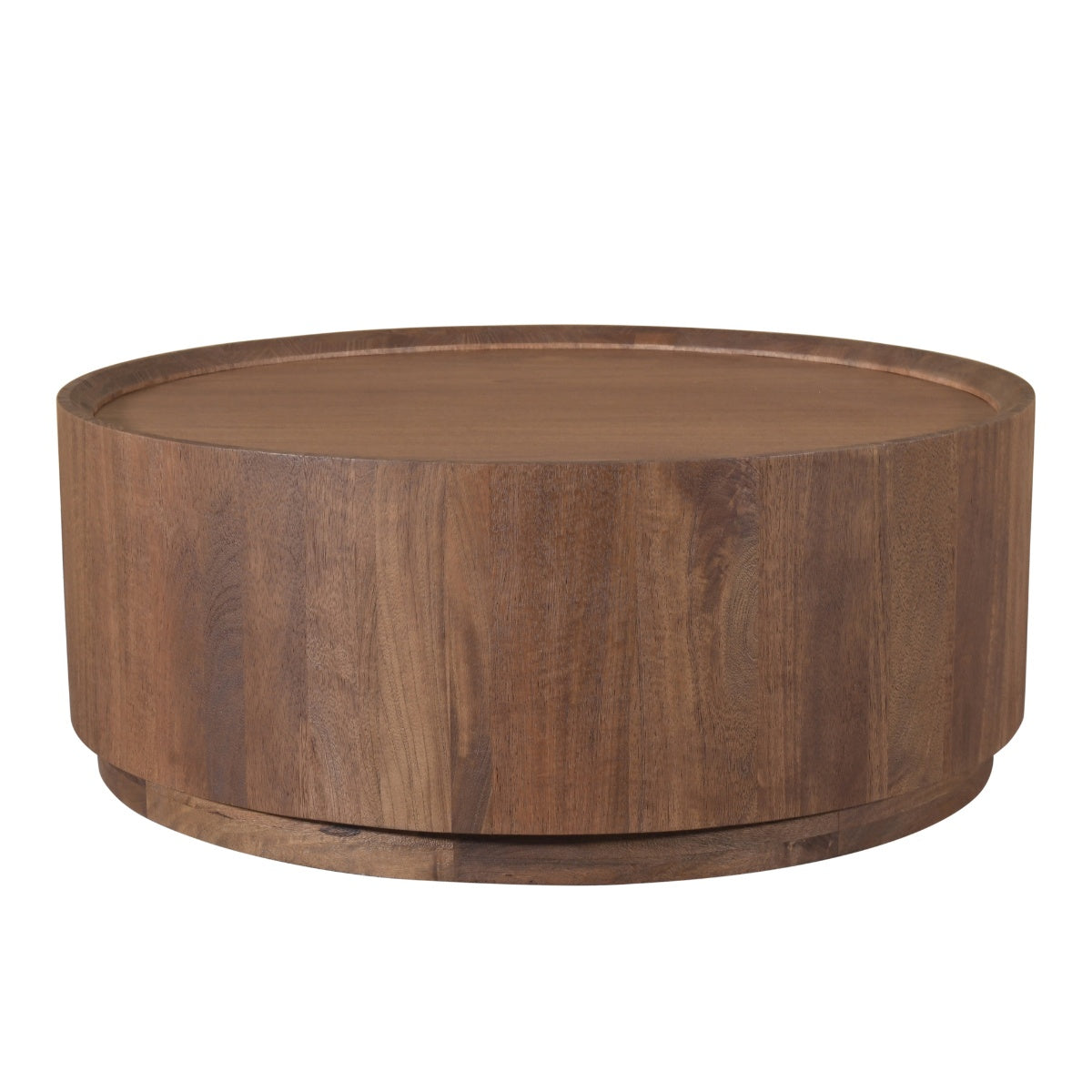DÉJA Living Salontafel Amber - Rond Donkerbruin Mangohout - 90x90x35cm