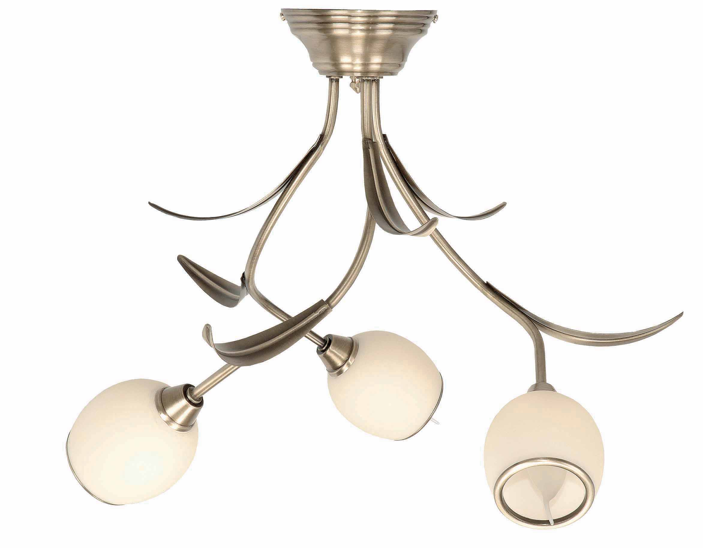 Lampa sufitowa złota retro vintage EDYLIT 3xE14 MARKOS ECRU 152P