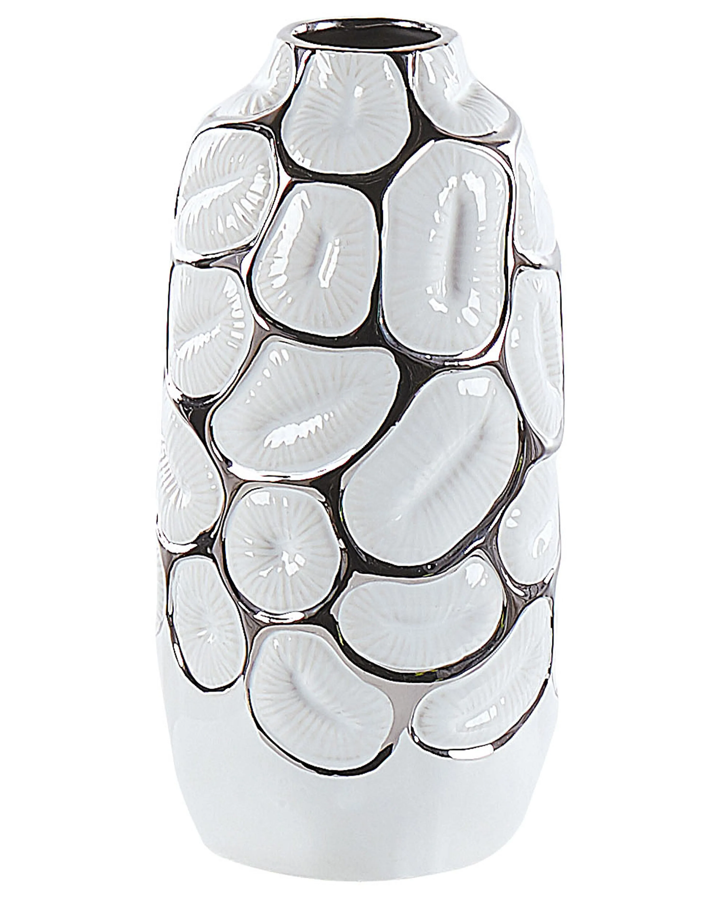 Decorative Vase CENABUM Stoneware 28 cm White