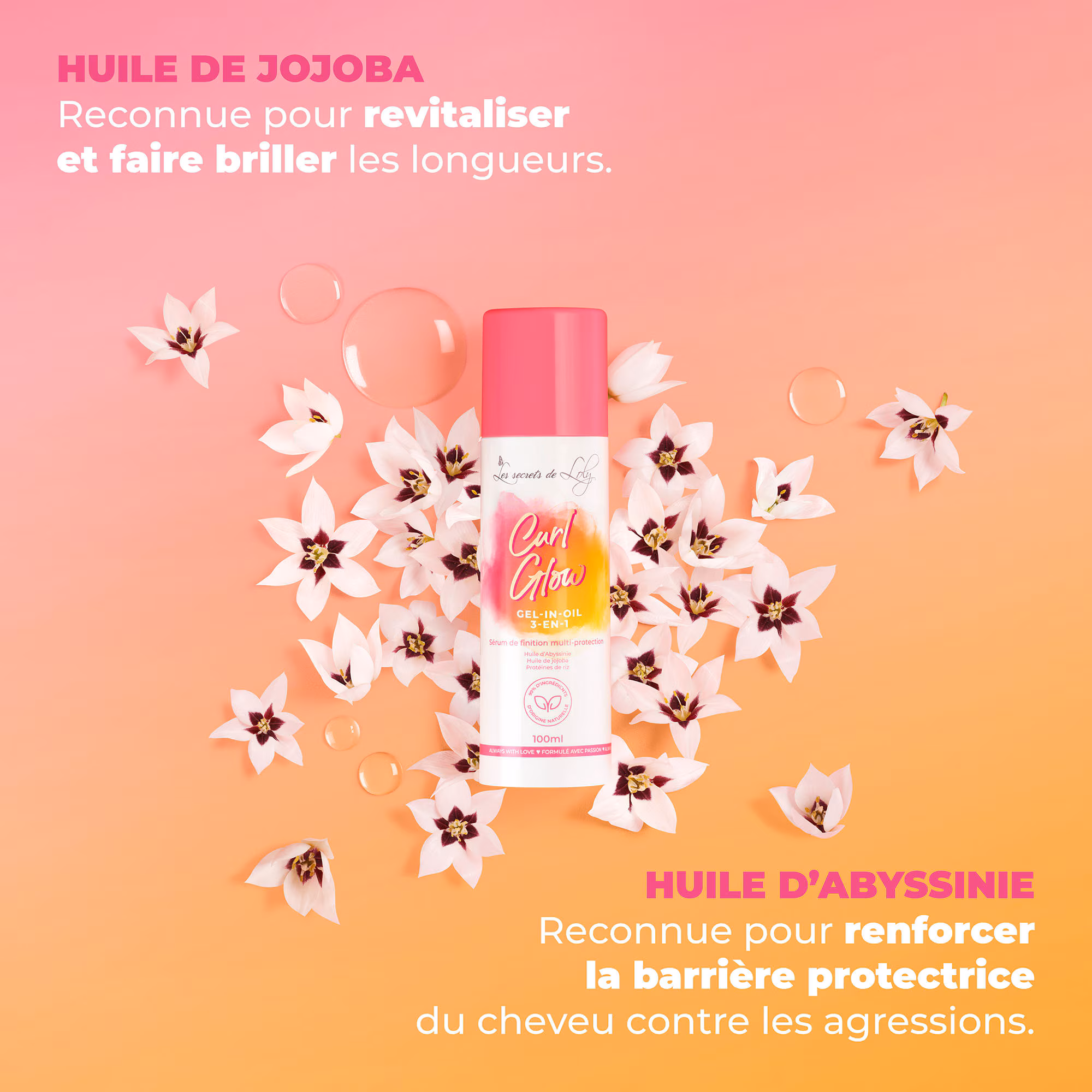 CURL GLOWSérum de finition multi-protection