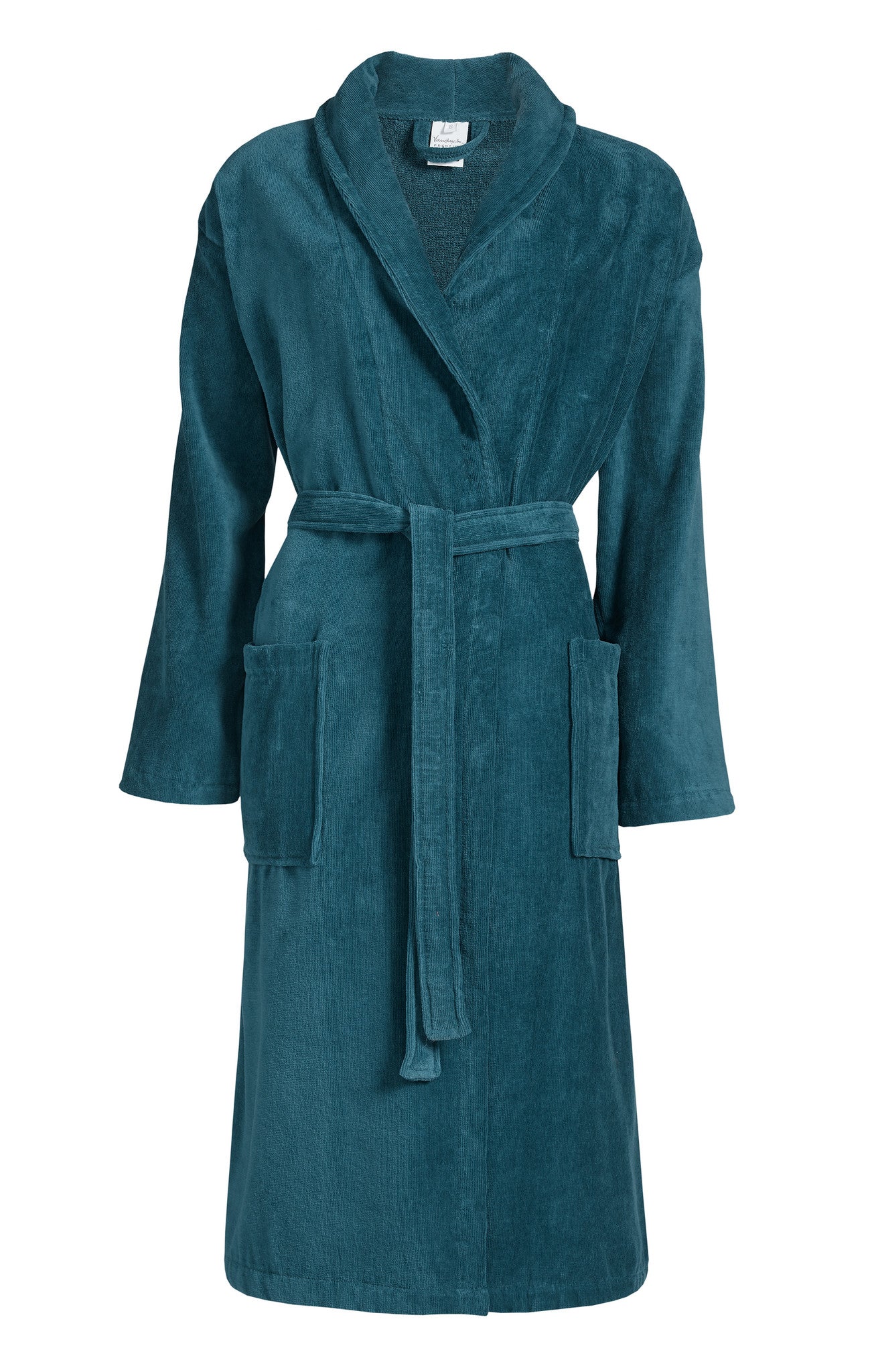Prestige Badjas Faded Denim   XL   Blauw   Katoen