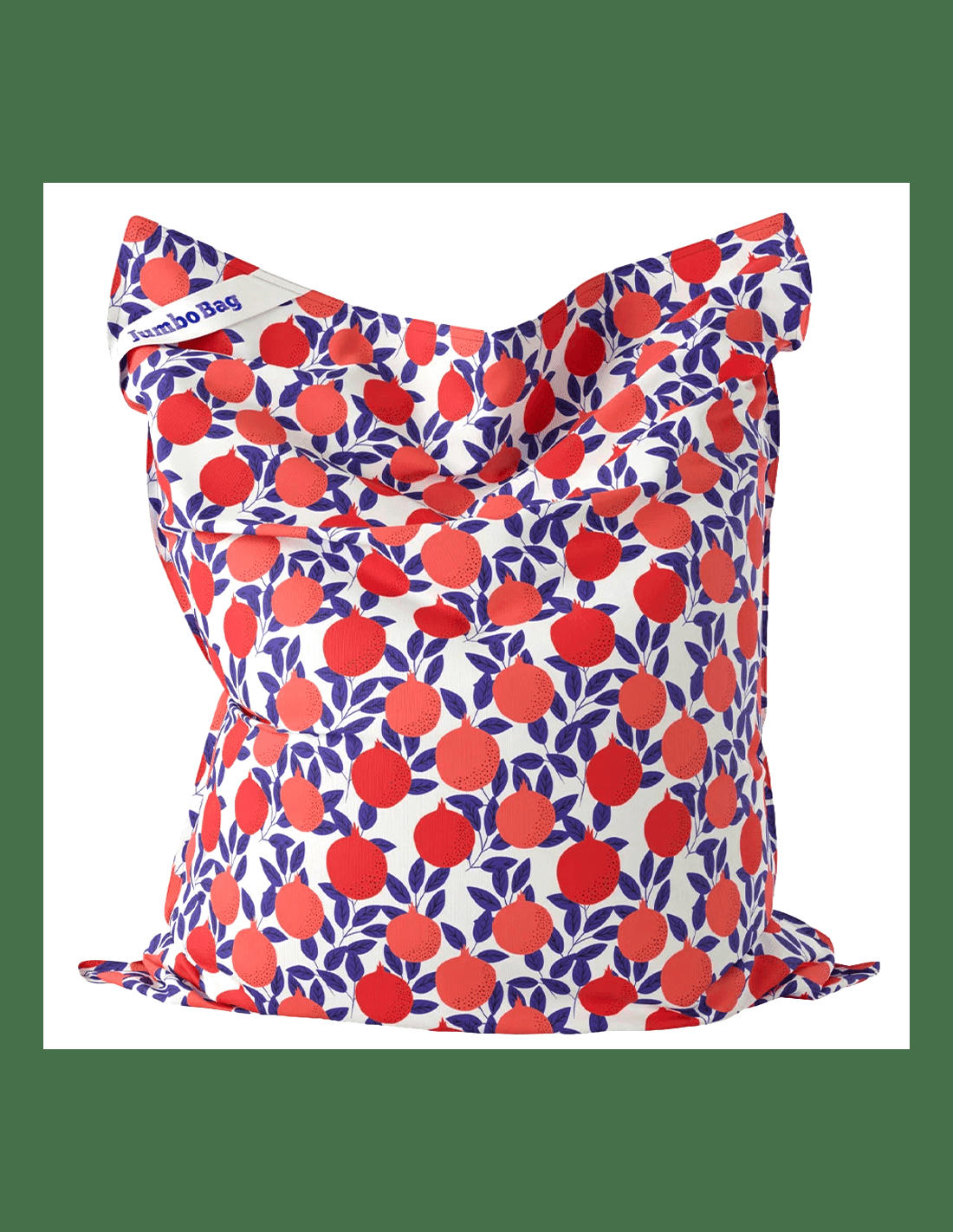 JUMBO PRINTED - Pouf géant d'extérieur en tissu imprimé Pomegranate