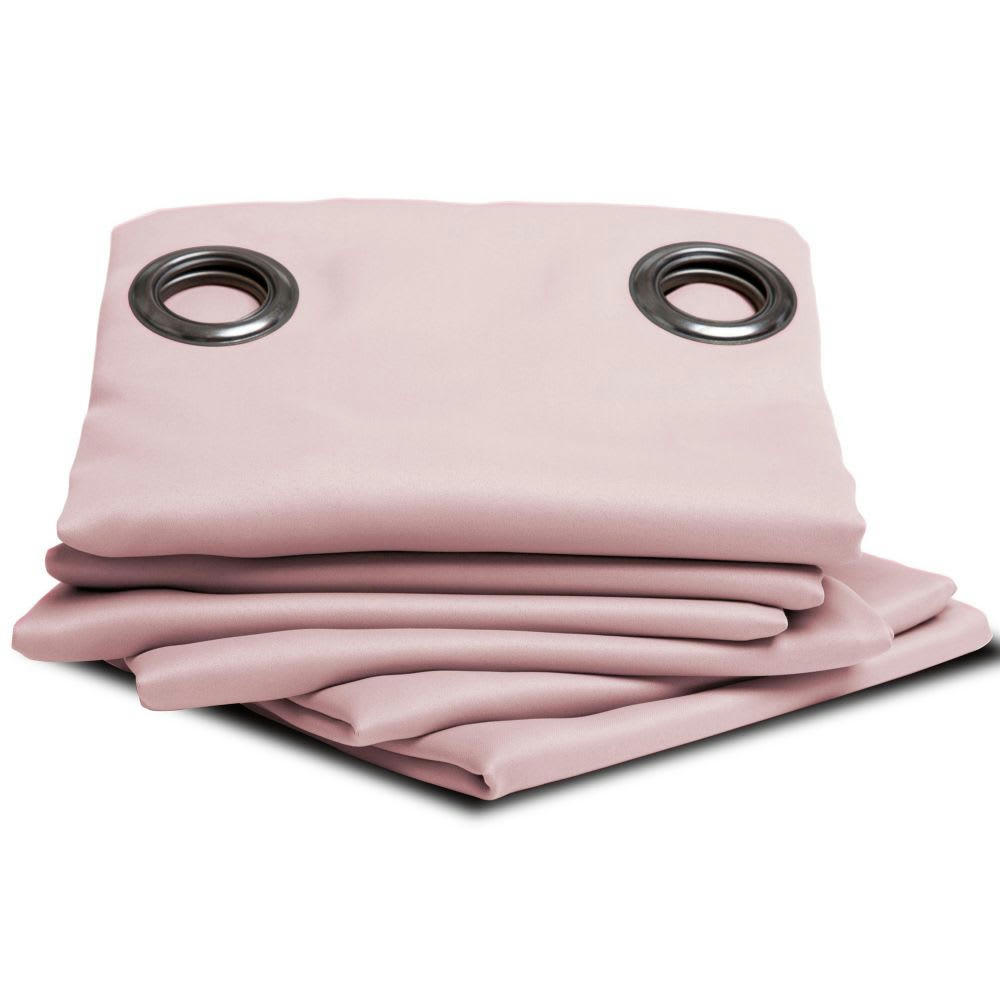 - Rideau occultant rose 140 x 260