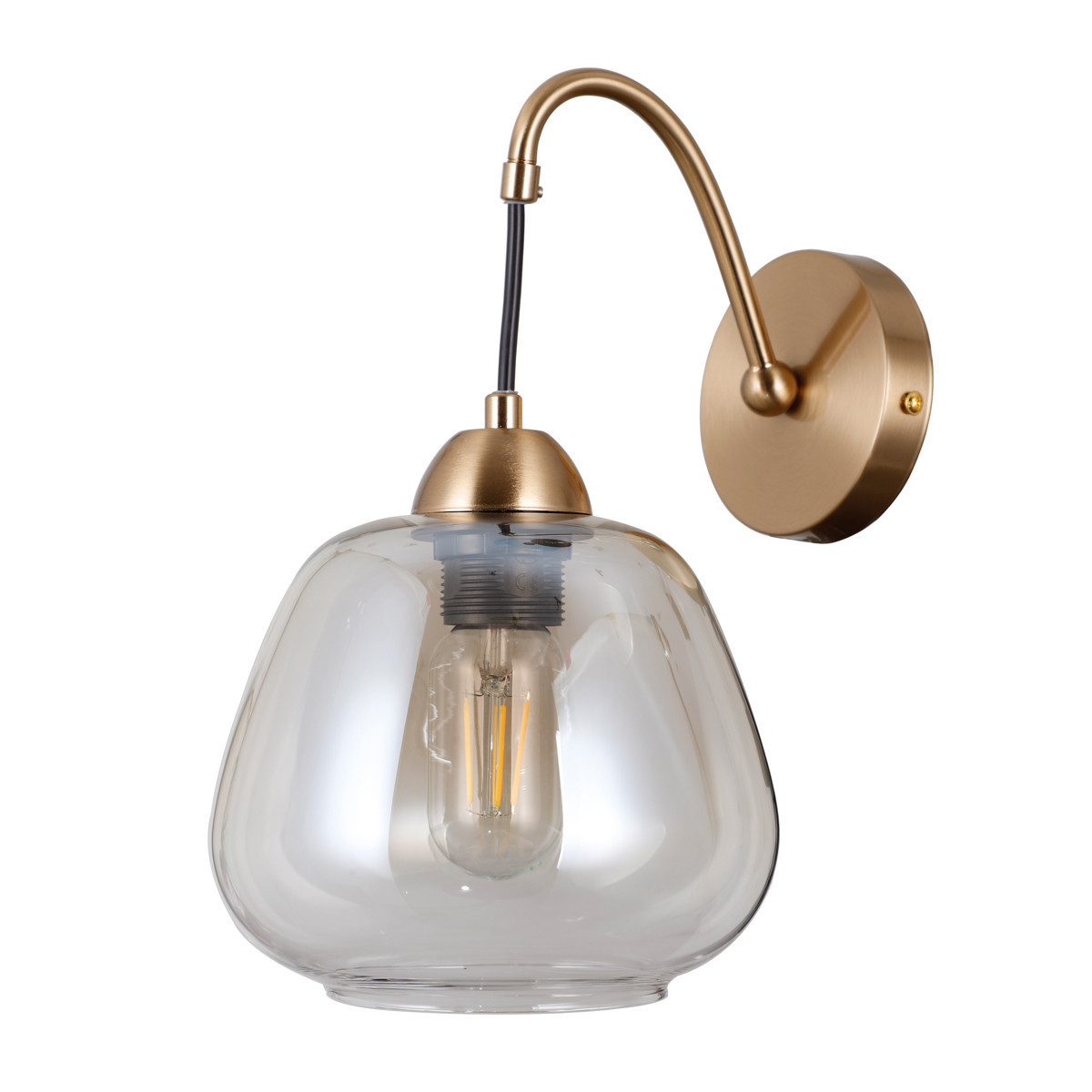 Kinkiet złoty FELIS 1xE27x40W wym:30x22,6x18cm IP20 Italux