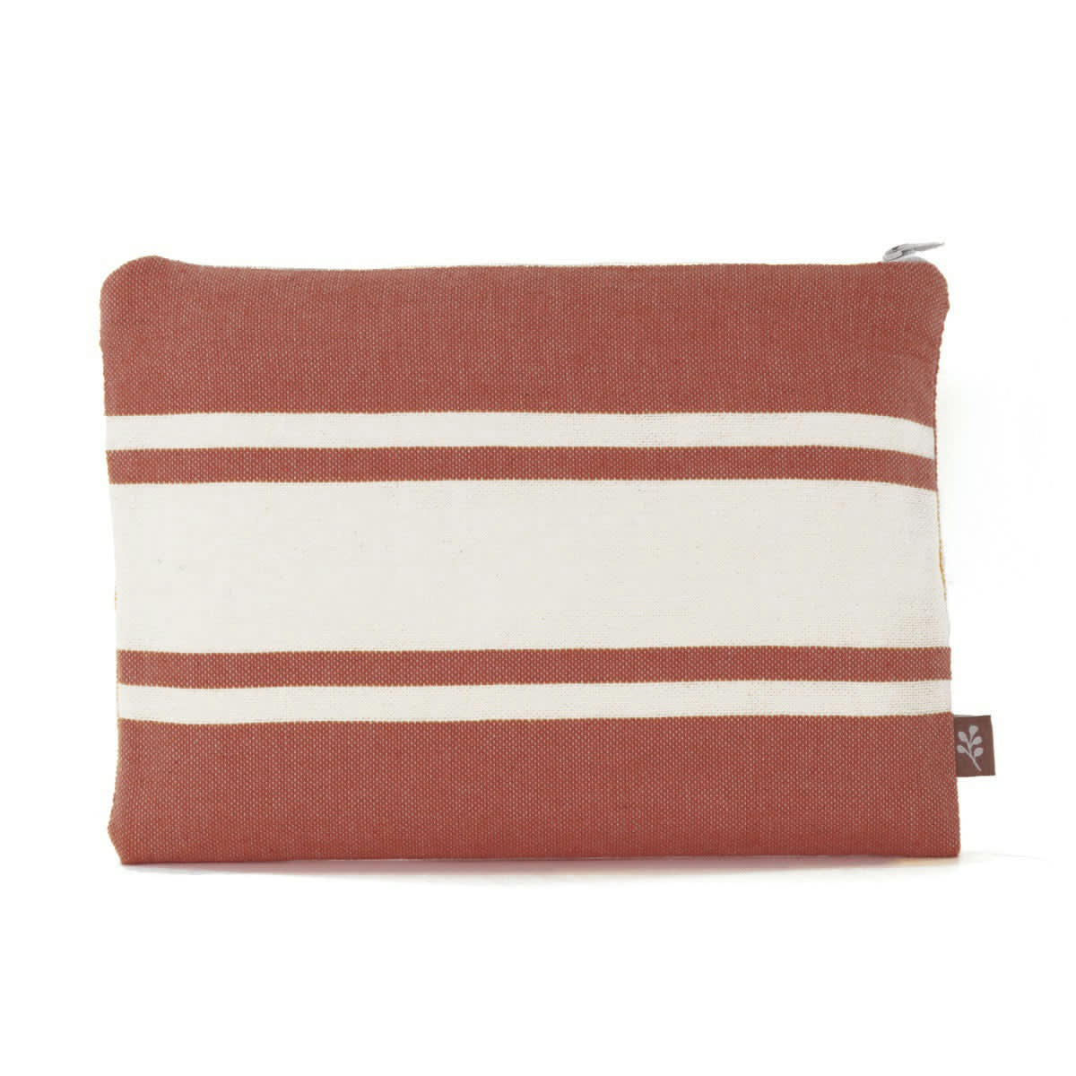ST TROPEZ - Pochette de plage coton  18x24 terracotta