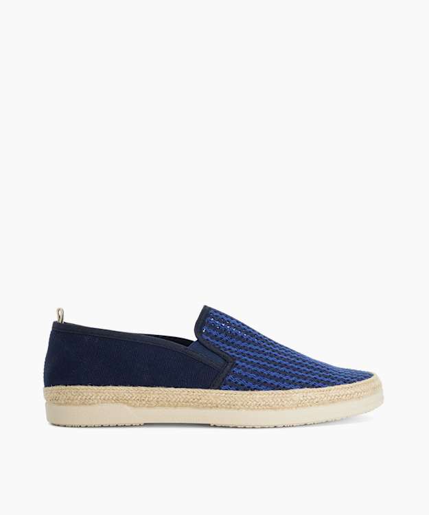 Fishing Navy - Woven Trim Espadrilles
