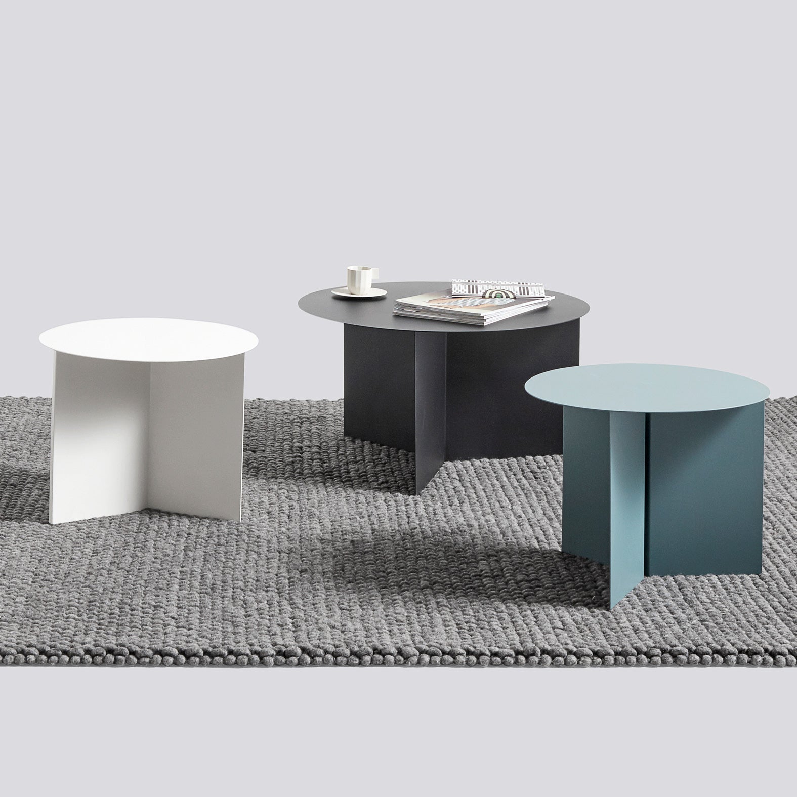 HAY Slit Table Round Bijzettafel Ø 45 cm - Wit