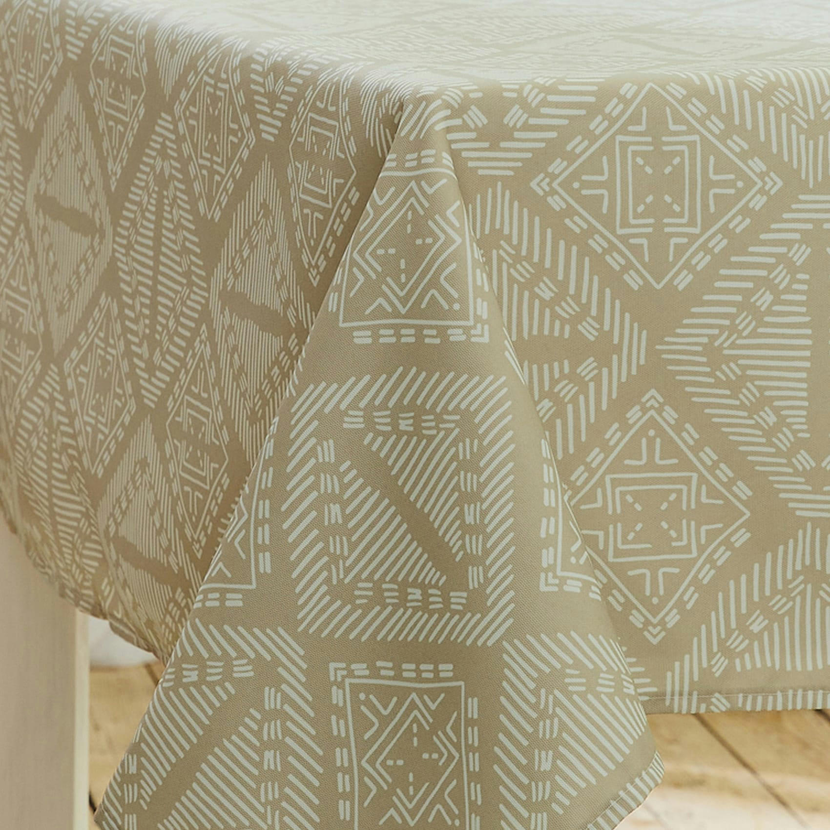 - Nappe boho polyester ficelle 170x170 cm