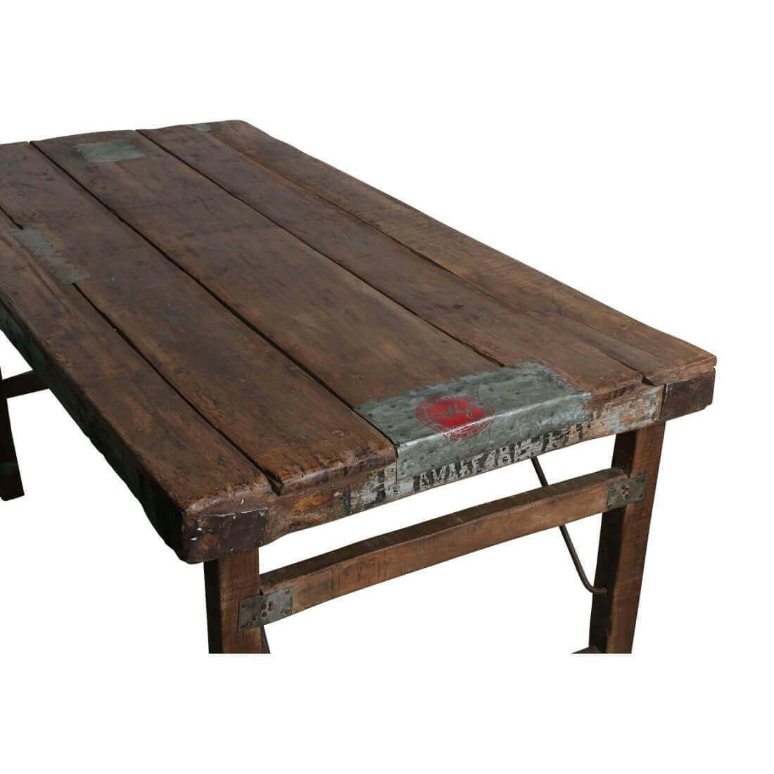 VINTAGE - Table pliante bois marron