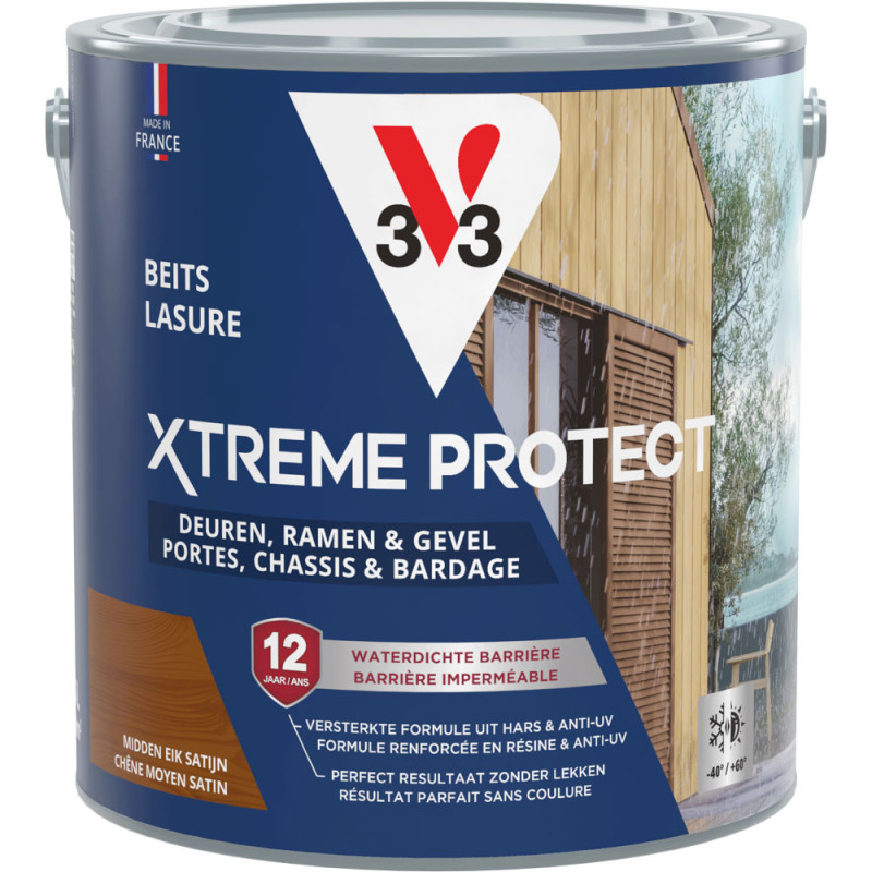 Lasure pour bois Xtreme Protect chêne moyen 2,5 L V33