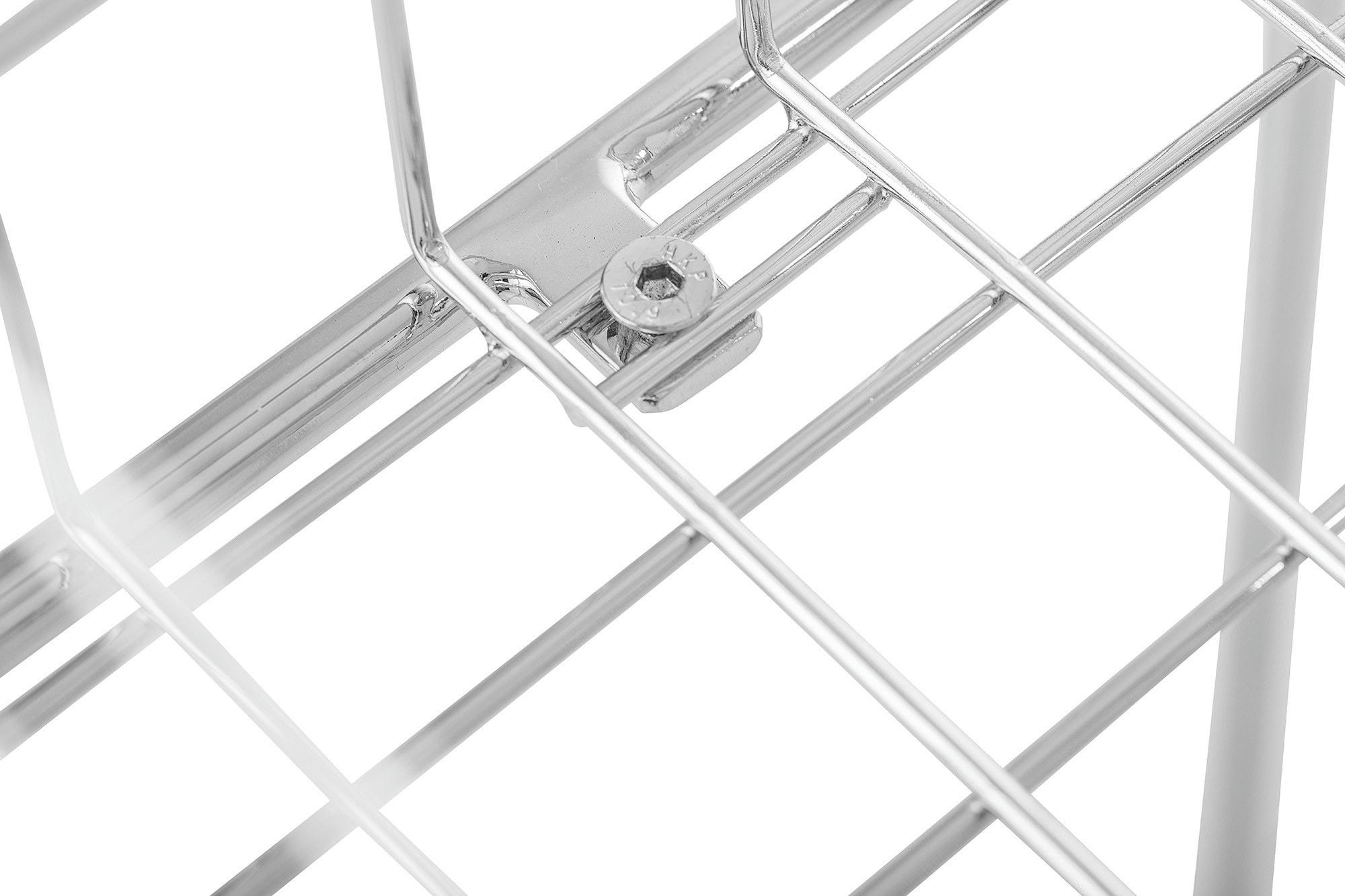 DEER - Panier de rangement en métal argent