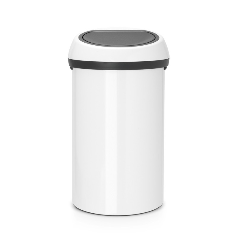 Poubelle Touch Bin blanche 60 L BRABANTIA