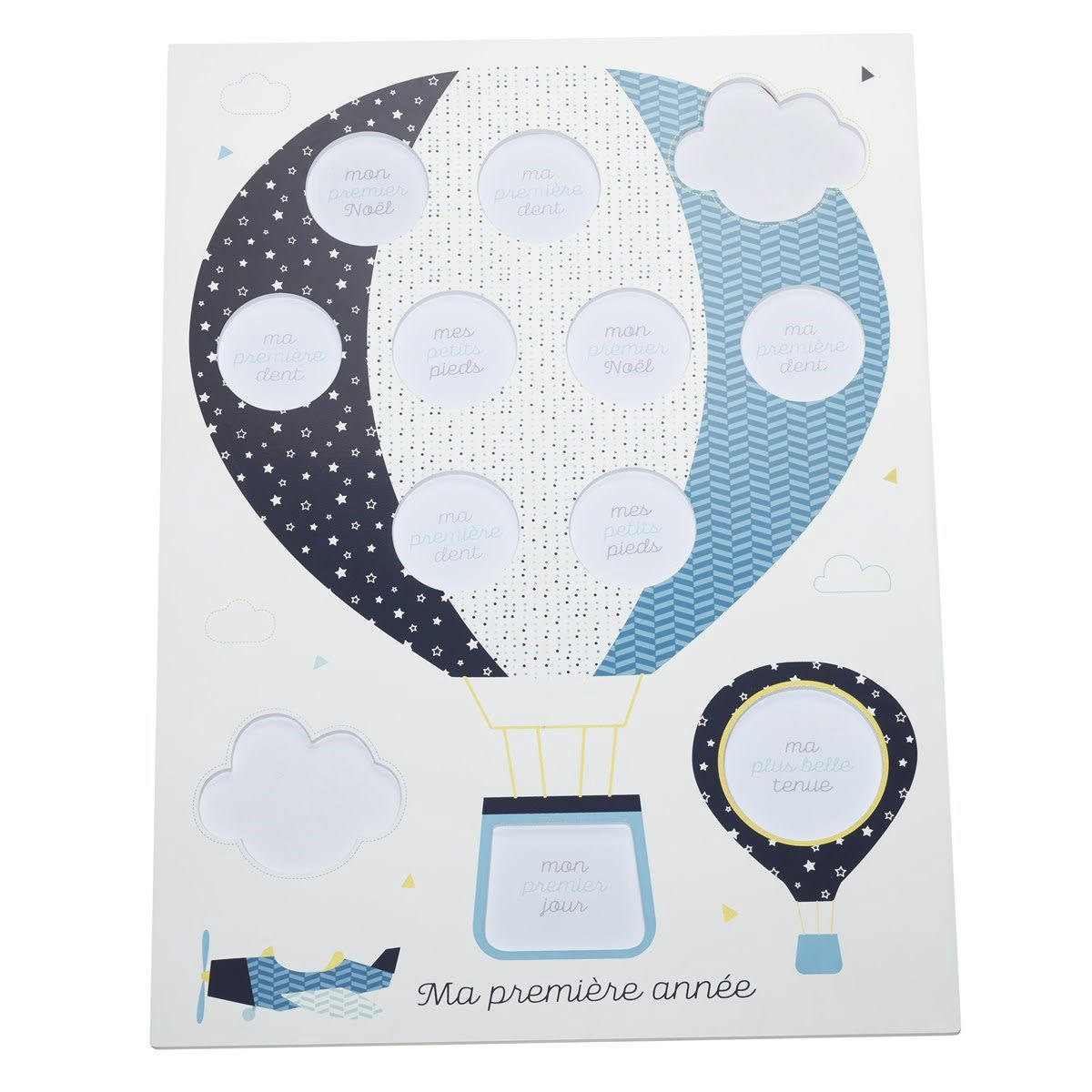 LAZARE - Pèle-mêle 12 photos en bois montgolfière