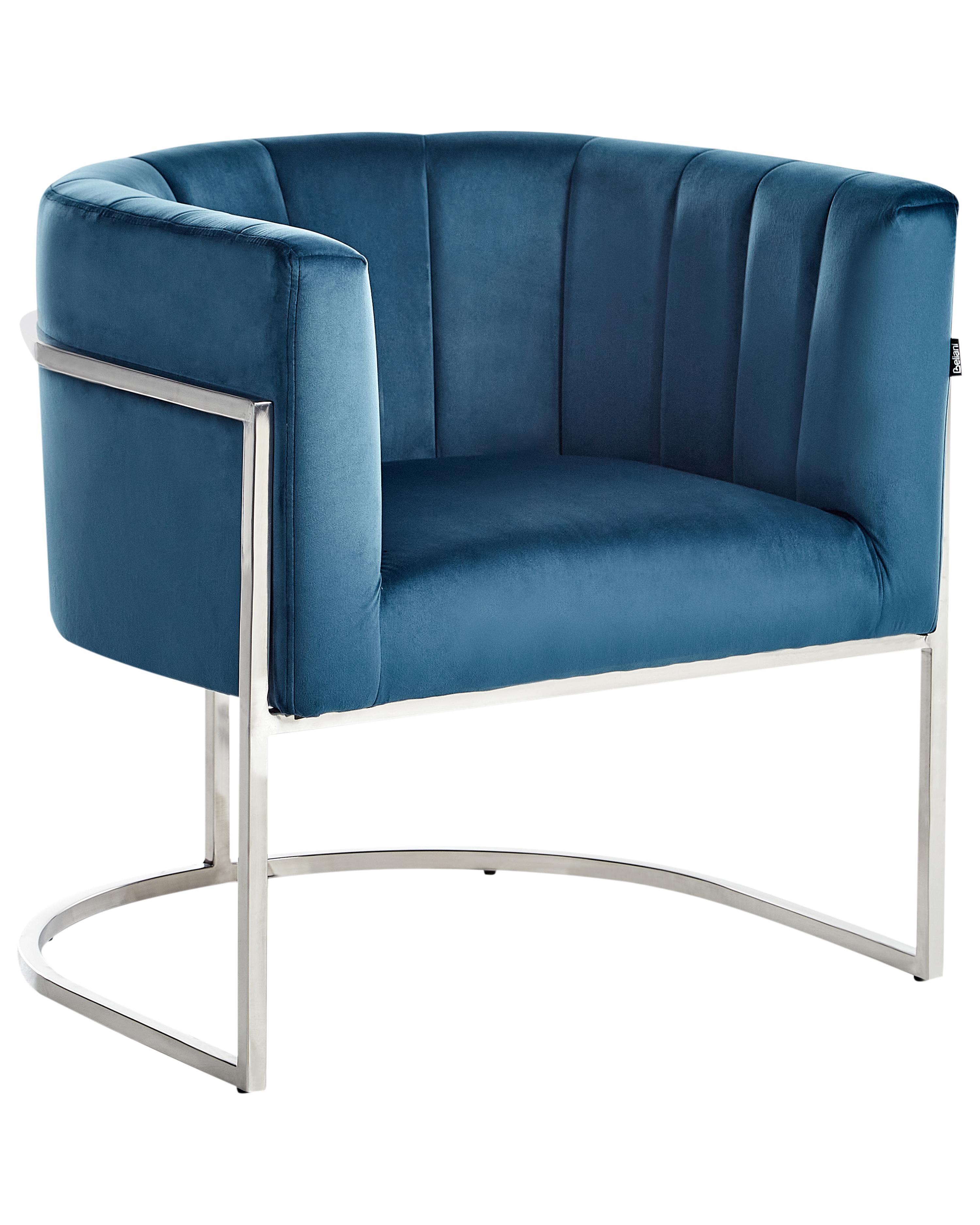 Armchair LARVIK Velvet Blue
