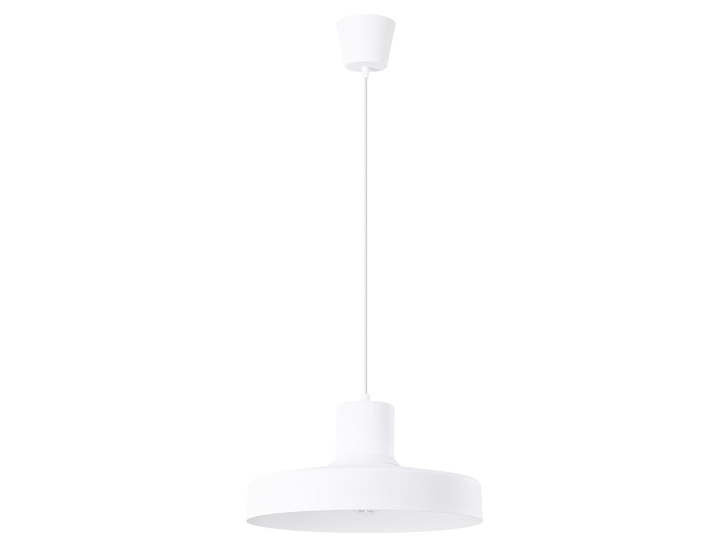 Lampa wisząca Bilo stalowa biała