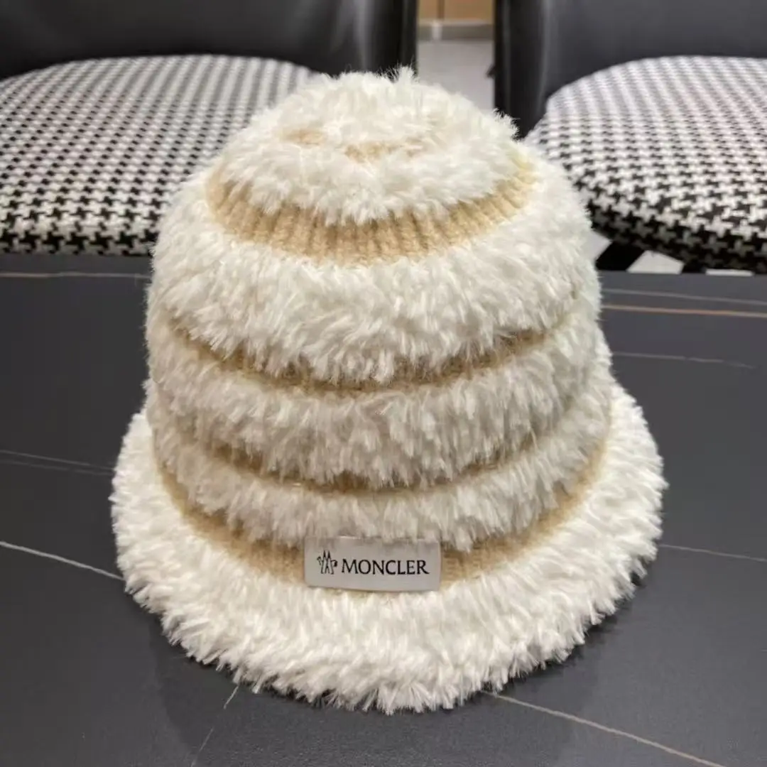 MONCLER Knitted striped bucket hat