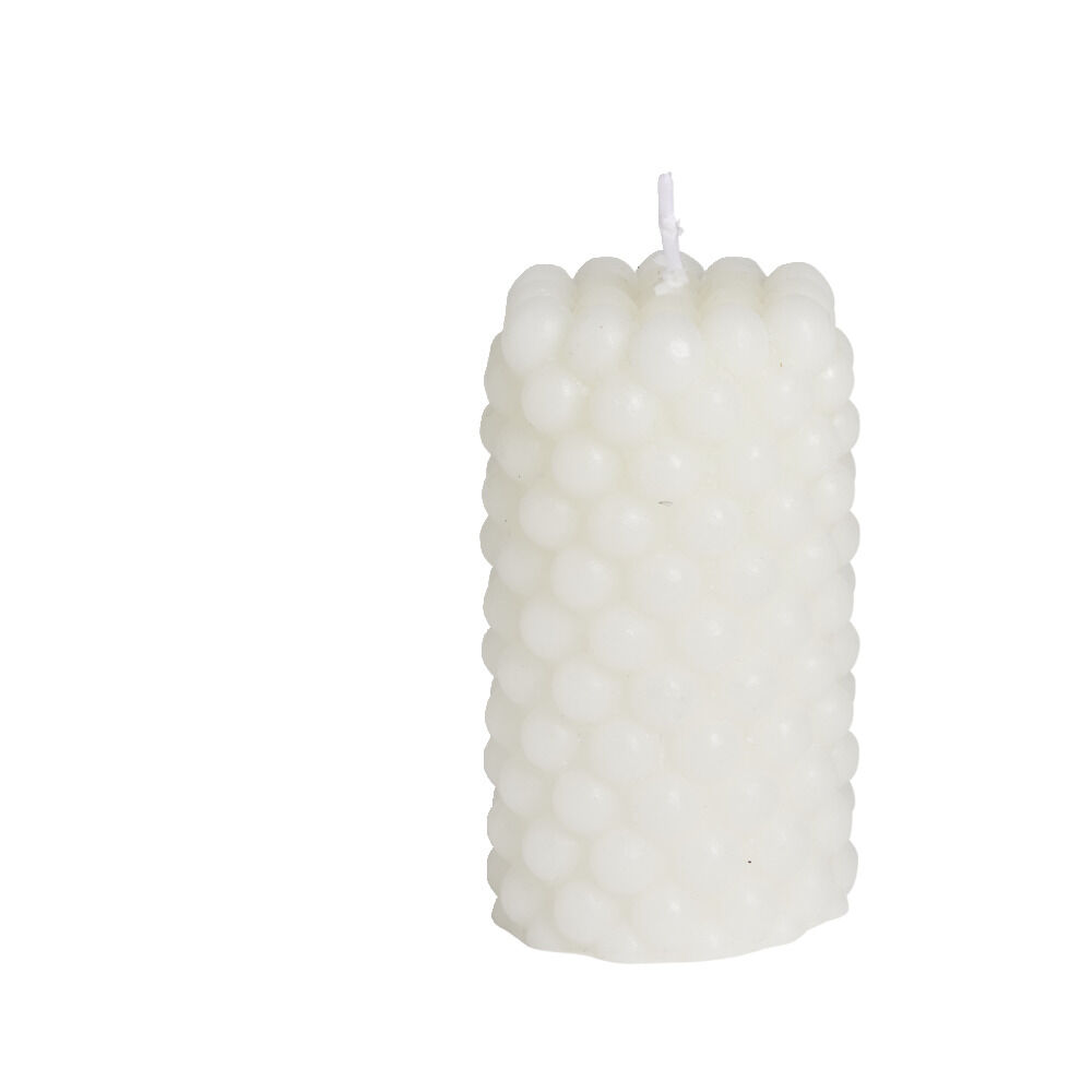 Bougie cylindrique design bulle Ø5xH9cm