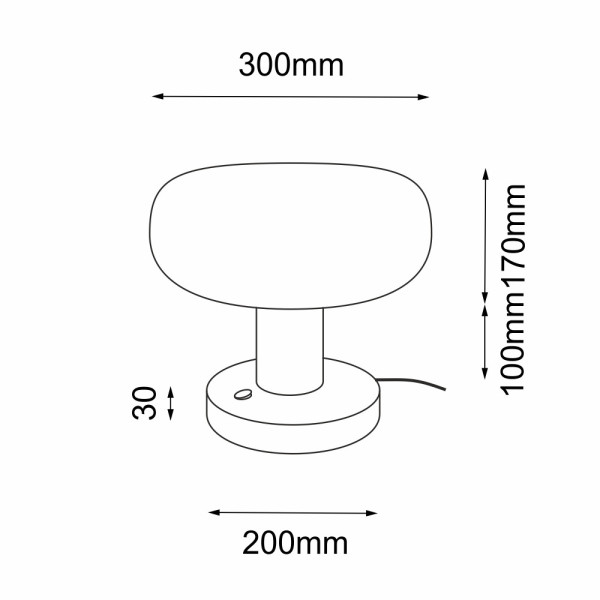 Lampa stołowaczarno-przezroczysty Tanpo 1xG9x2,5W wys:27cm Shilo