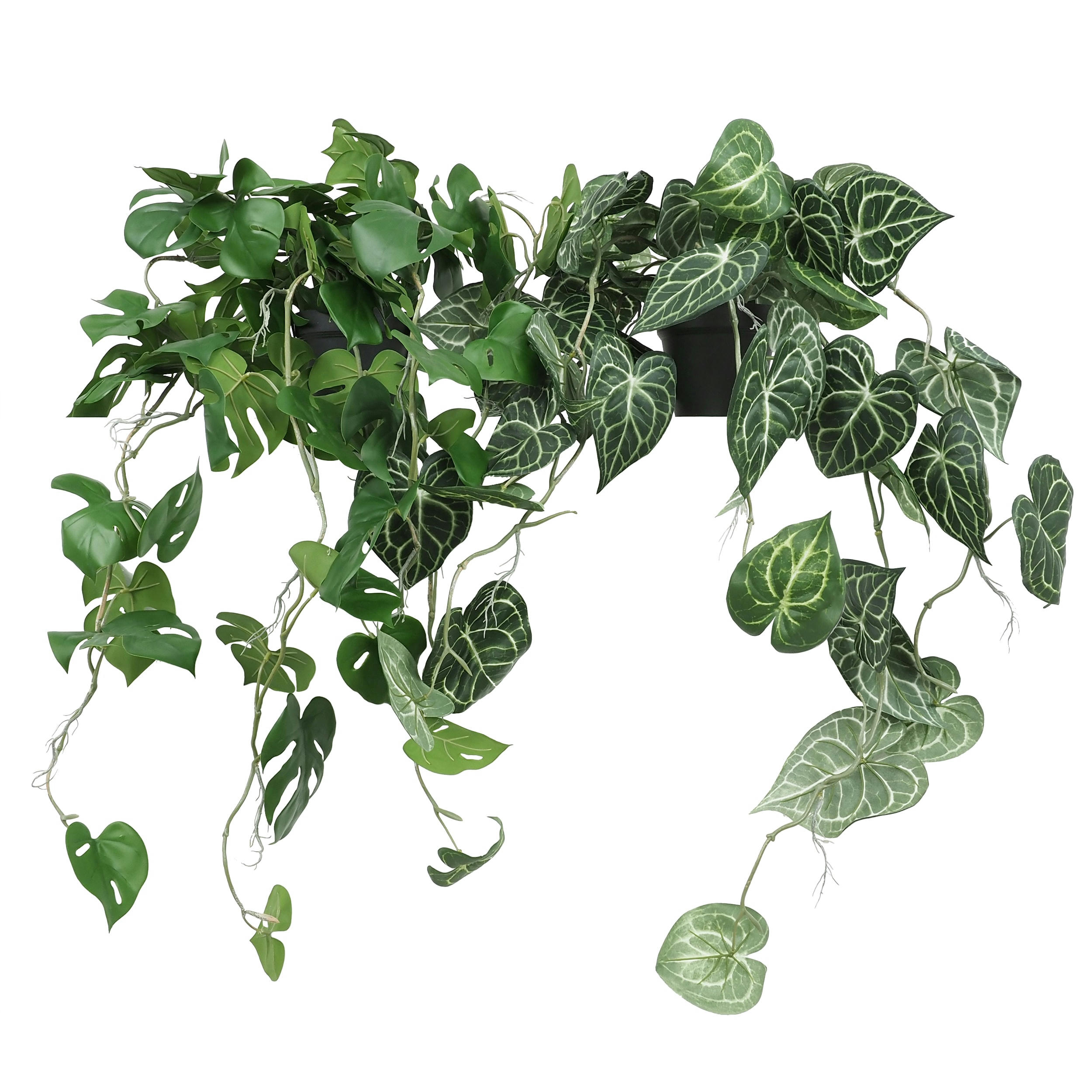 - Plante verte artificielle tombante 85cm lot de 2