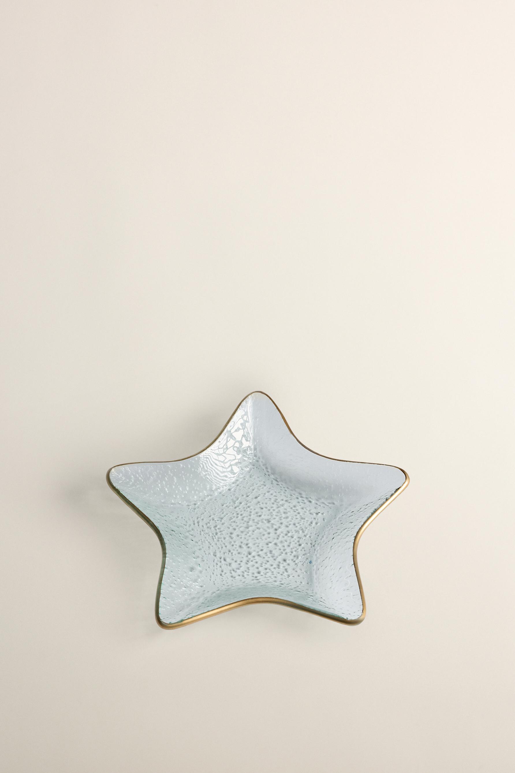 Jabonera estrella vidrio