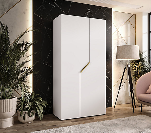 Armoire a portes battantes Andrew 1 100 x H. 202 x P. 52, 2 portes