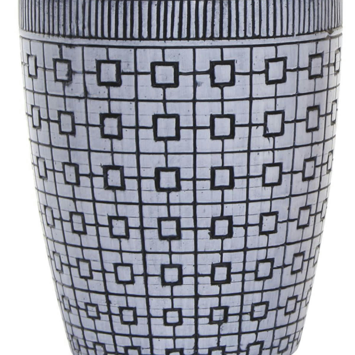 - Vase en résine bleu oriental 25 cm