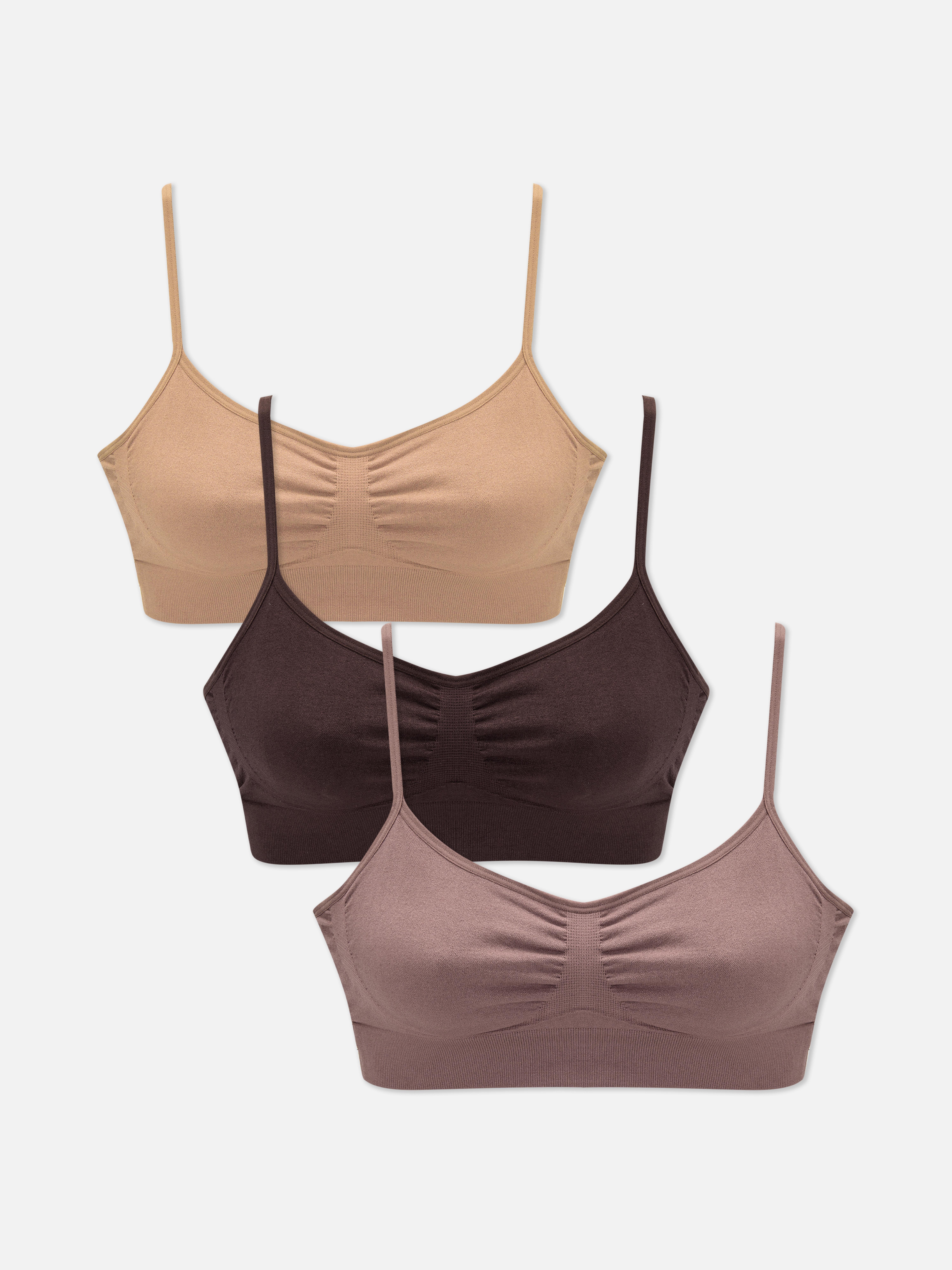 3pk Seamless Non Padded Bralette