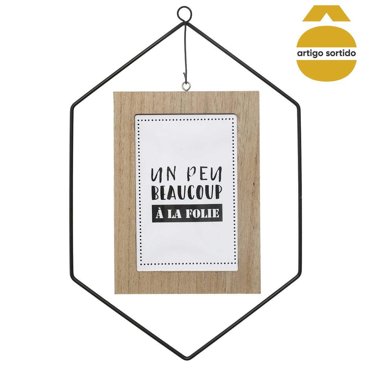 Moldura fotos para pendurar em metal